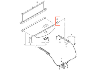 Audi A4 B9 Avant Roller Blind Luggage Cover Clips – Left & Right (8W9868953 / 8W9868954)