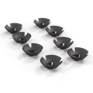 Fiat 124 Sport Coupe Hood Grille Clip Set Of 8 Black