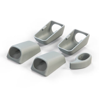 Mercedes W140 / C140 Front & Rear Interior Roof Grab Handle Cover Set - 1 Side (A1408100651 / A1408100851)