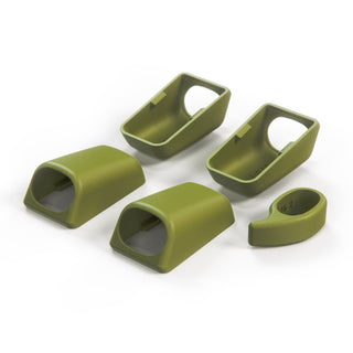 Mercedes W140 / C140 Front & Rear Interior Roof Grab Handle Cover Set - 1 Side (A1408100651 / A1408100851)