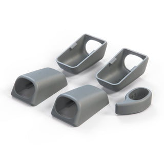 Mercedes W140 / C140 Front & Rear Interior Roof Grab Handle Cover Set - 1 Side (A1408100651 / A1408100851)