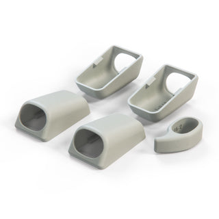 Mercedes W140 / C140 Front & Rear Interior Roof Grab Handle Cover Set - 1 Side (A1408100651 / A1408100851)