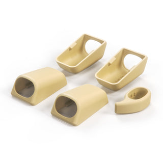 Mercedes W140 / C140 Front & Rear Interior Roof Grab Handle Cover Set - 1 Side (A1408100651 / A1408100851)