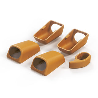 Mercedes W140 / C140 Front & Rear Interior Roof Grab Handle Cover Set - 1 Side (A1408100651 / A1408100851)