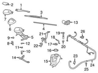 Mercedes-Benz W124 Windshield Wiper Motor Seal - 1248240098
