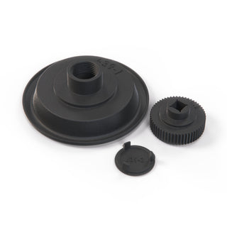 Porsche 911 930 964 928 - Door Lock Knob Handle Escutcheon Black 92853758502 / 92853758103