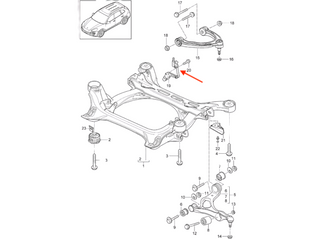 Porsche Cayenne Audi Q7 VW Touareg Repair Kit Adjustable Self-Levelling Sensor With Linkage 95834107600